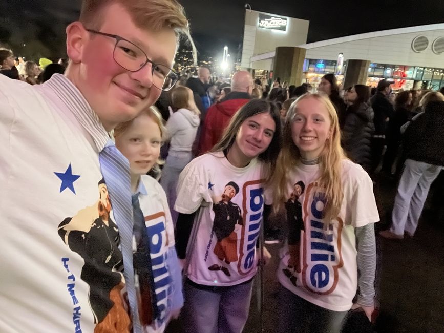 My cousins and I at a Billie Eilish concert 