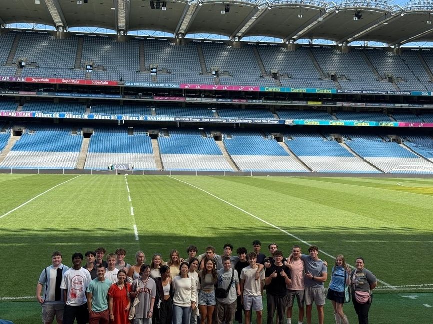 Students at Croke Park