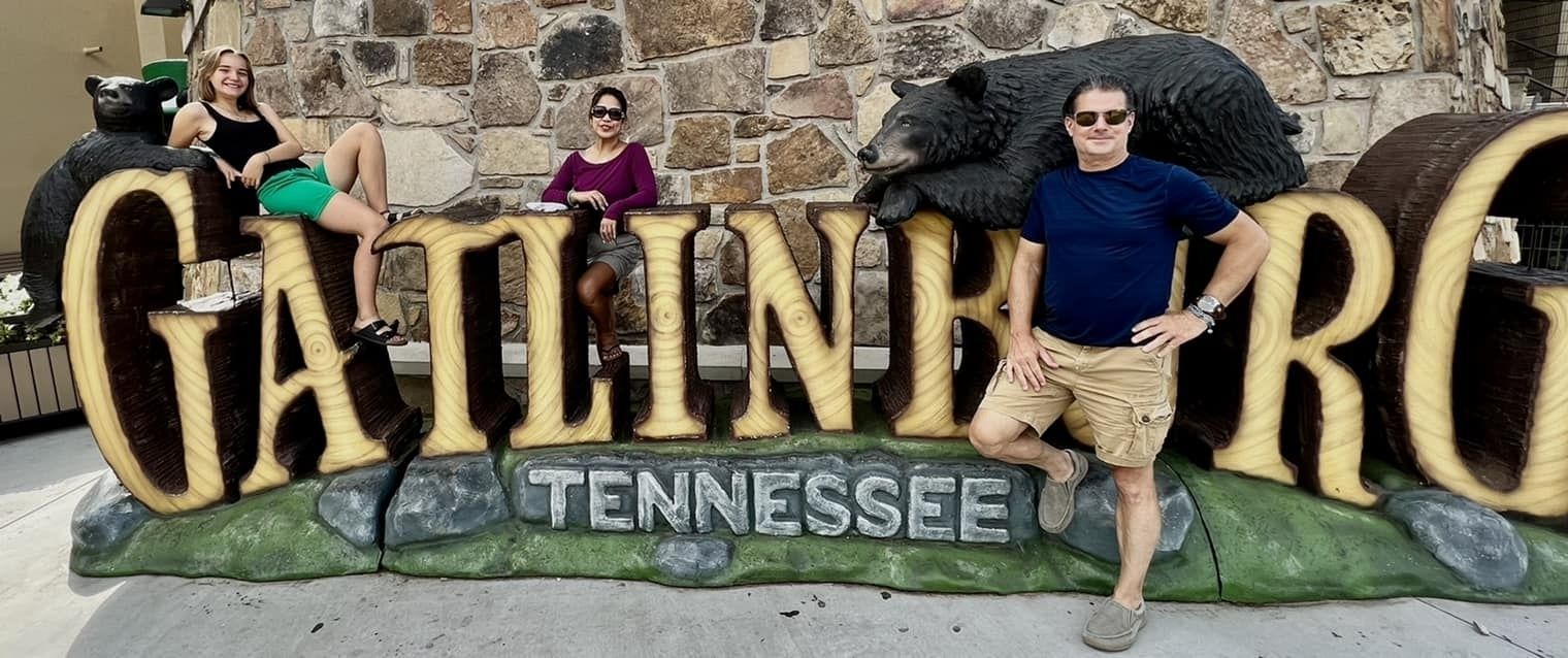 A host family takes a trip to Gatlinburg, Tennessee.