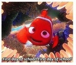 Finding Nemo first day of school teaching in Spain