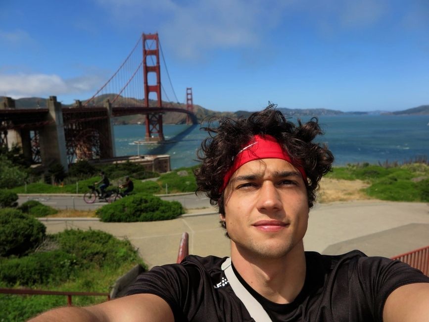 Riccardo fit in a trip to San Francisco during his four months in the U.S.