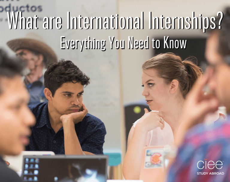 ciee study abroad internship