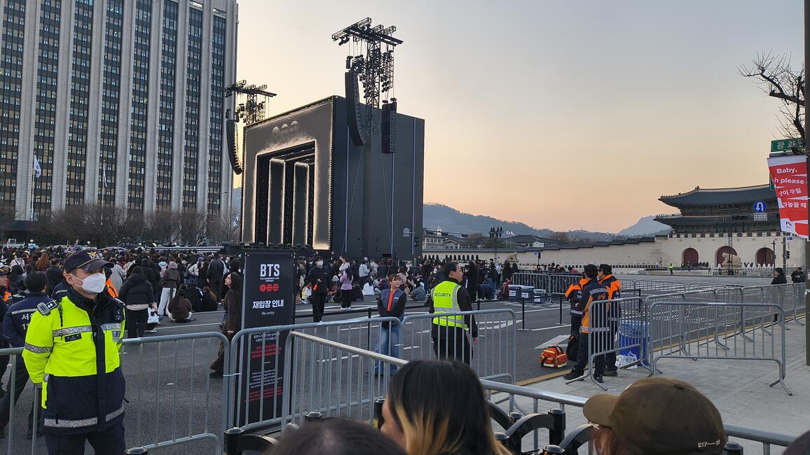 View of BTS comeback show