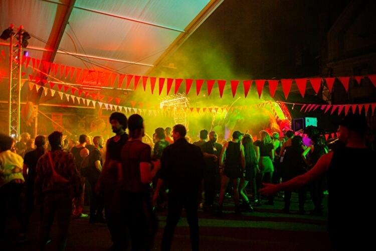 Berlin's Nightlife at an Open Air Club
