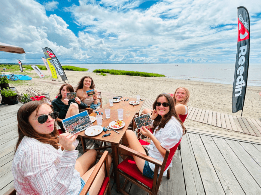 Students on Beach in Parnu Estonia 2026