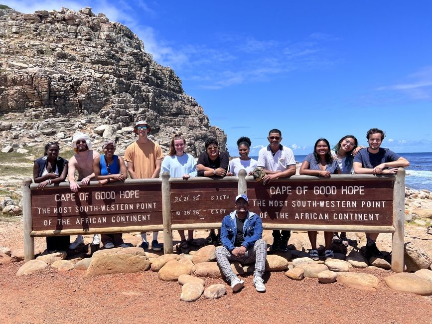 cape town students good hope sign