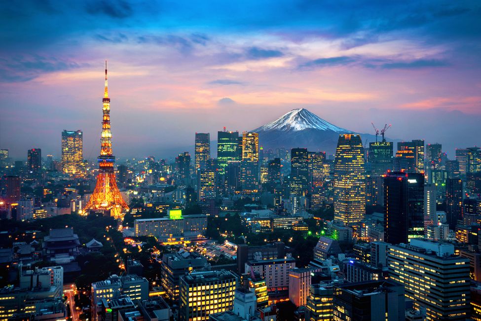 City Skyline of Tokyo, Japan