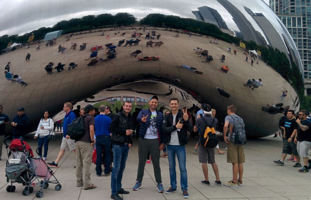 students at chicago bean