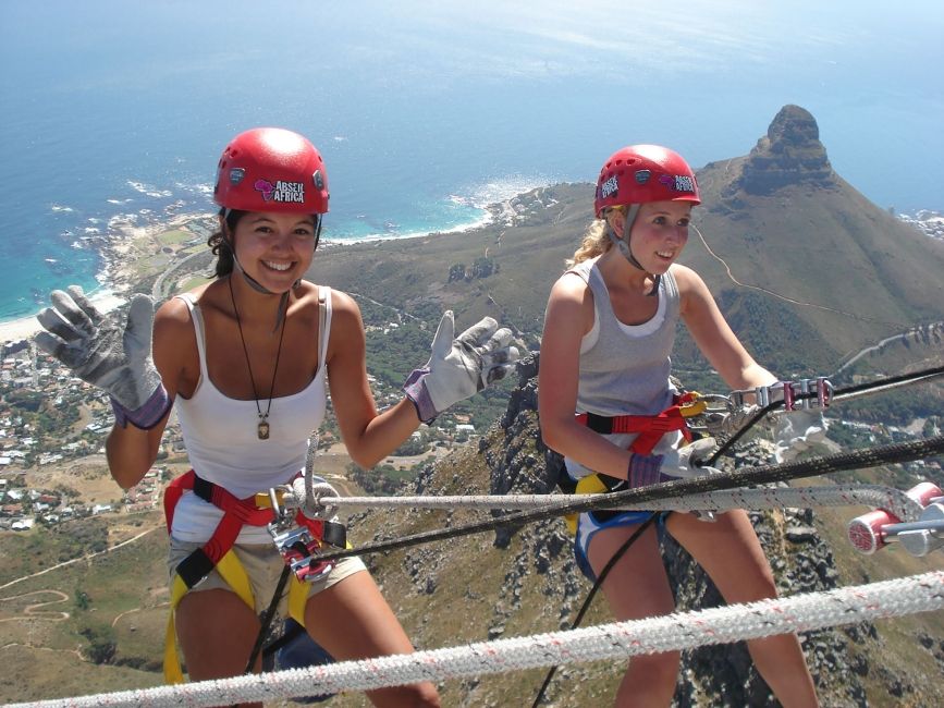 Cape Town Girls Rapelling