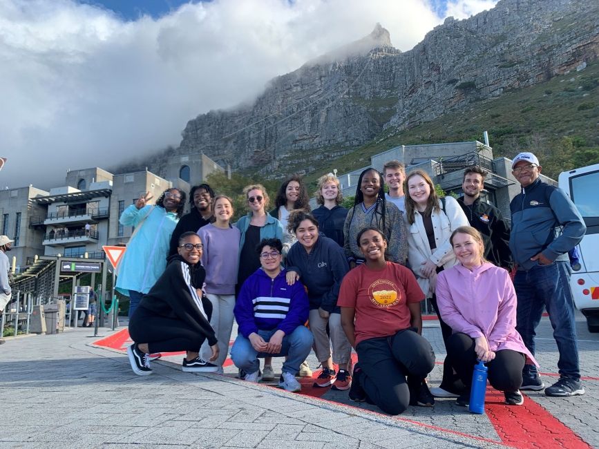 Cape Town group at base of Table Mountain