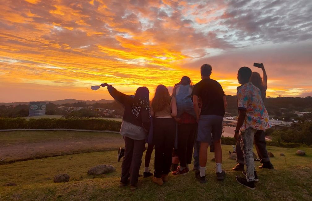 monteverde sunset students overlook