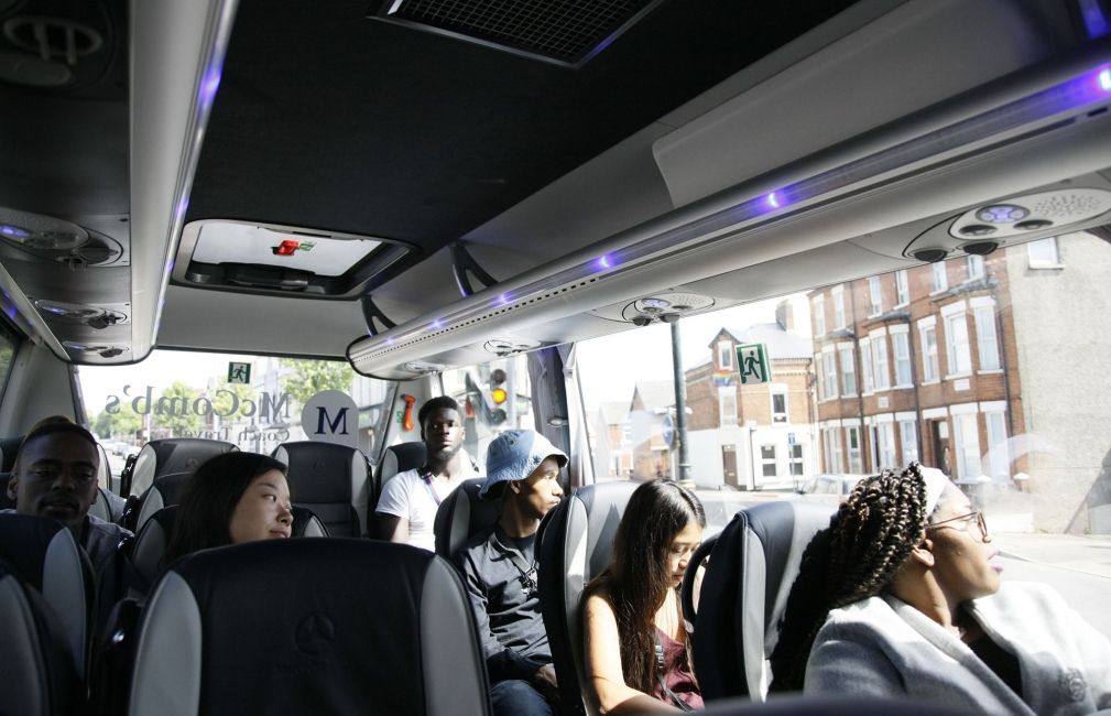 student bus ride fdgf london 2019