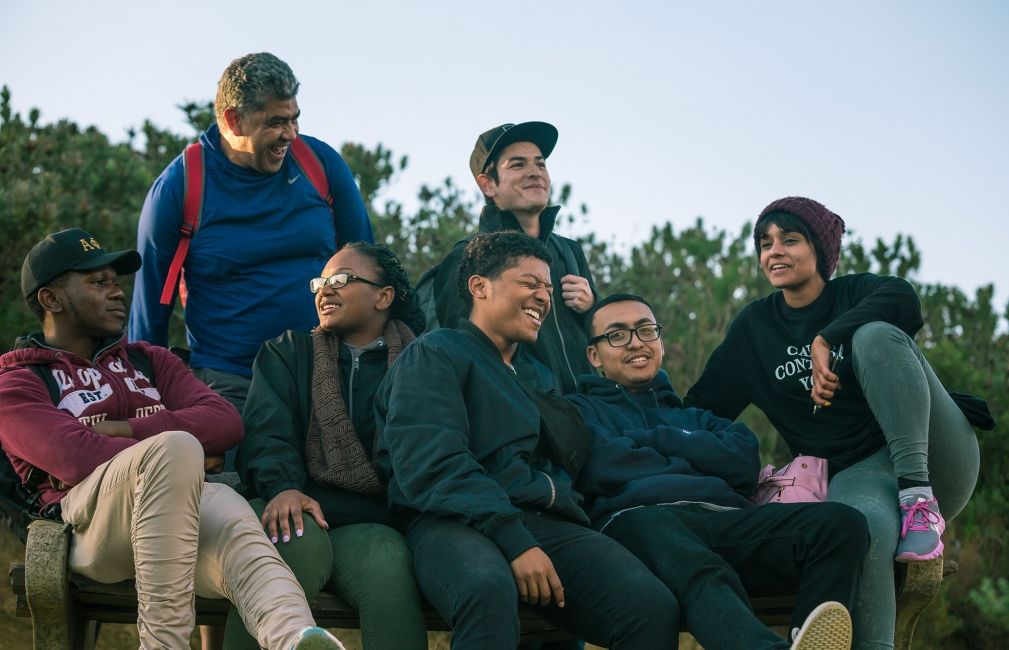 fdgf students laughing together hike