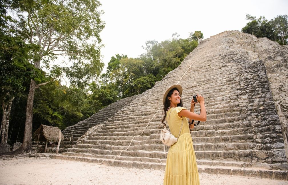 yucatan historic pyramid