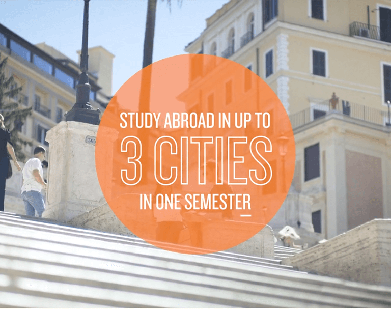 study abroad in up to 3 cities in one semester
