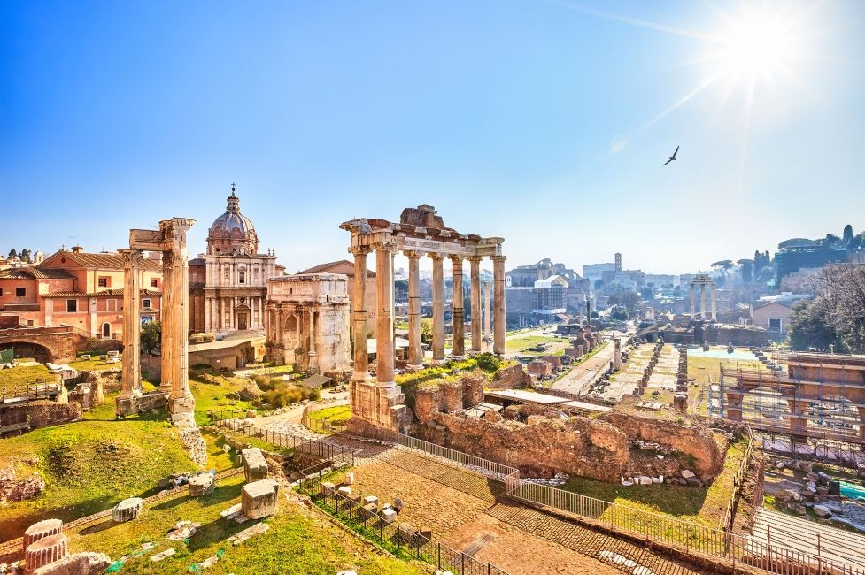 Ancient ruins in Rome, Italy