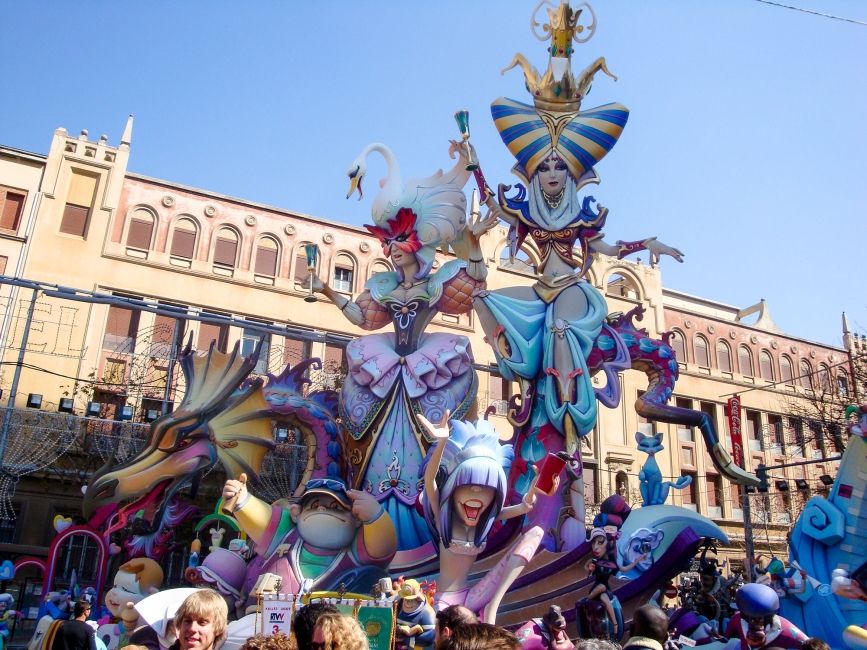 Parade float in Alicante