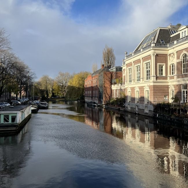 amsterdam canal and buildings