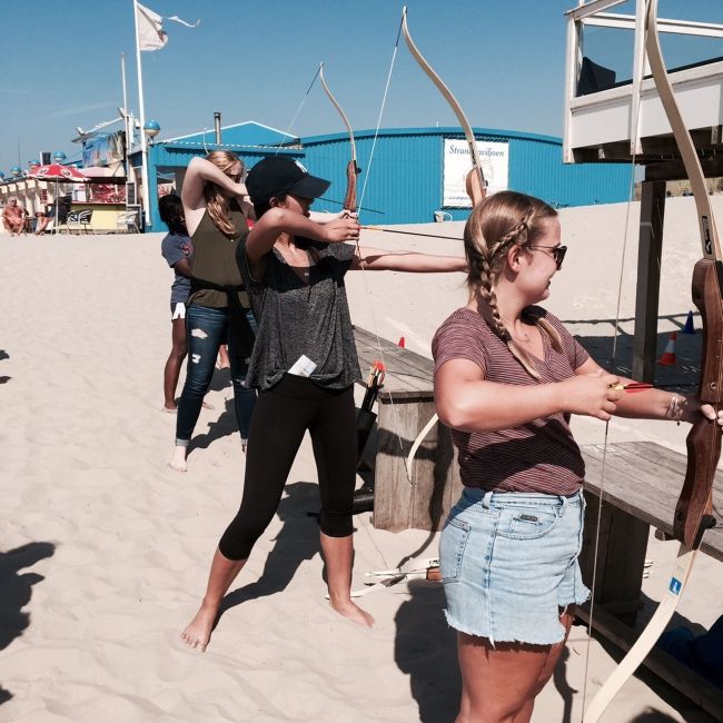 amsterdam students archery beach