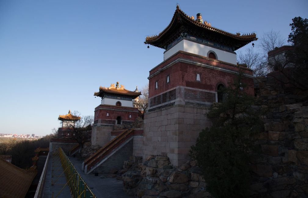 beijing temples mountain dusk