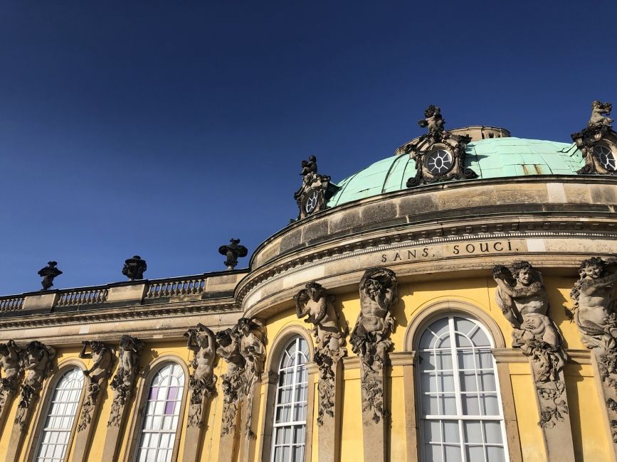 berlin sanssouci palace outside