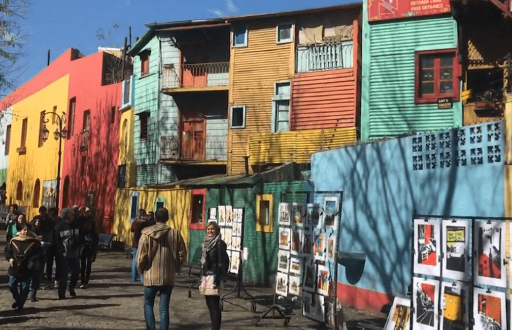 row houses rainbow buenos aires