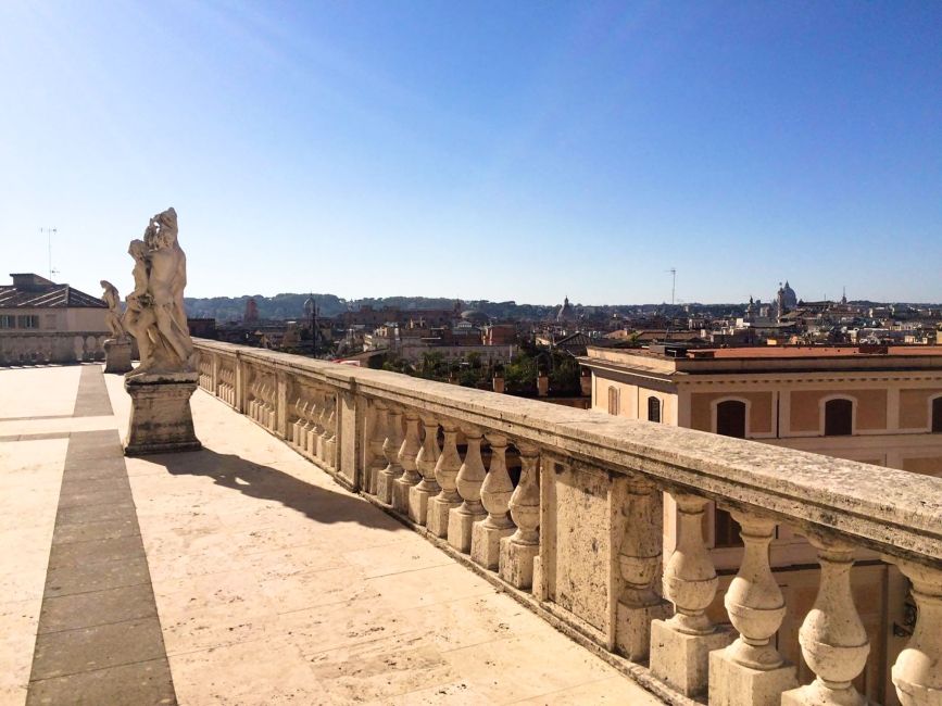 Rome Statue walkway