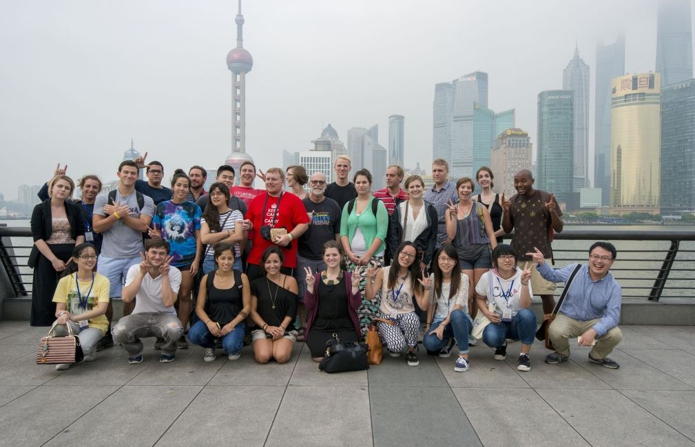 student group shanghai skyline