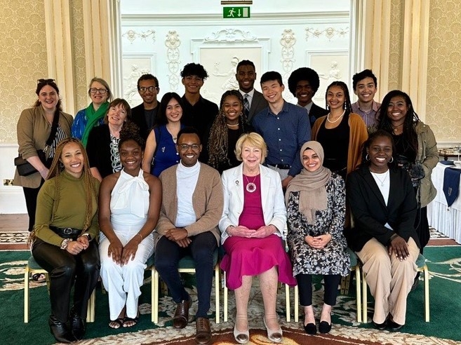 2023 Frederick Douglass Global Fellows with the First Lady of Ireland