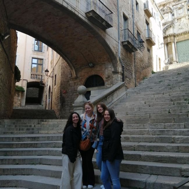 street exploring barcelona students