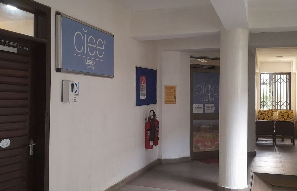 ciee legon center sign