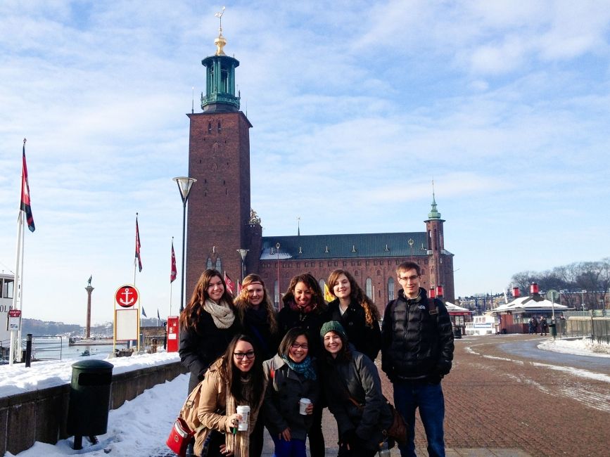 copenhagen students at lighthouse