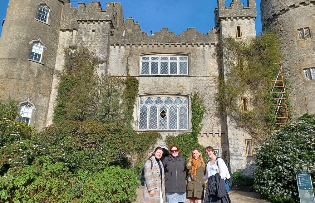 dublin students smile visit