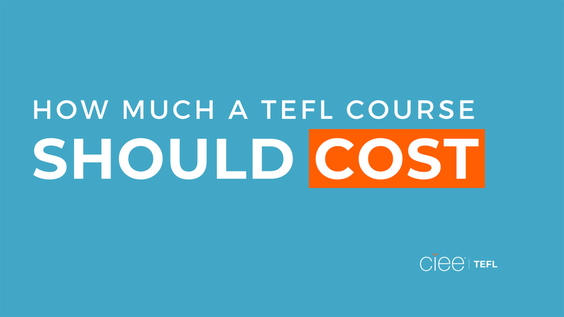 How much should a TEFL course cost