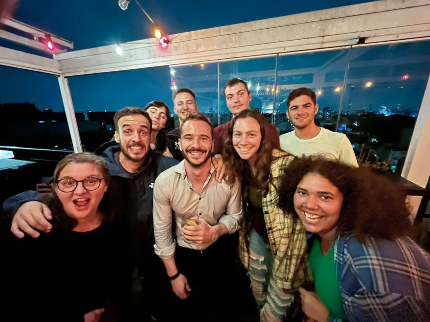 buenos aires group rooftop night