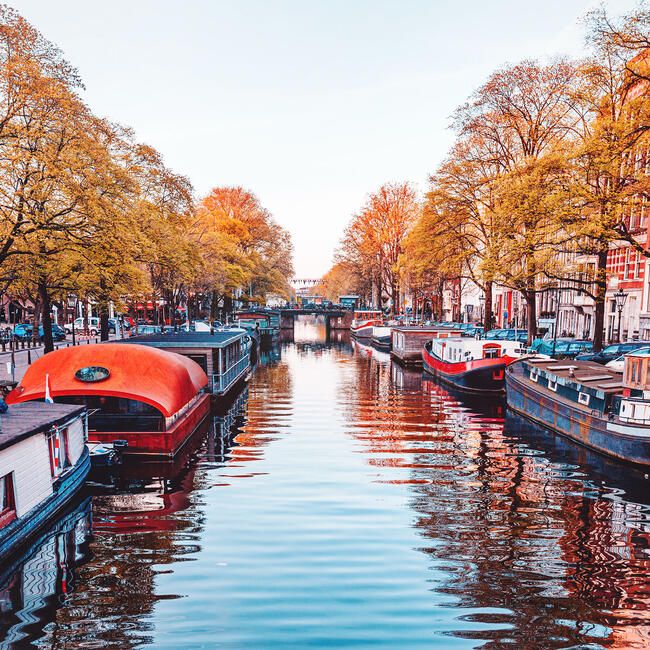 canal boats abroad amsterdam