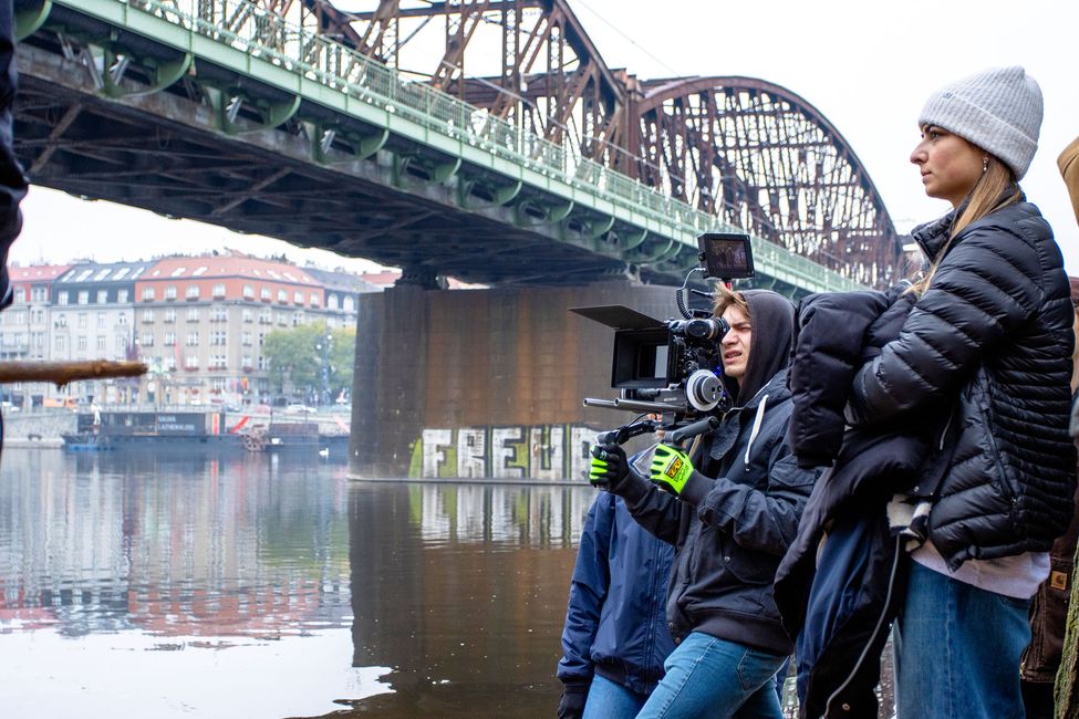 prague-film-students-by-river