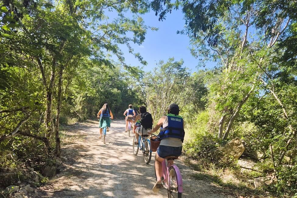 merida-students-biking-to-cenotes.jpg
