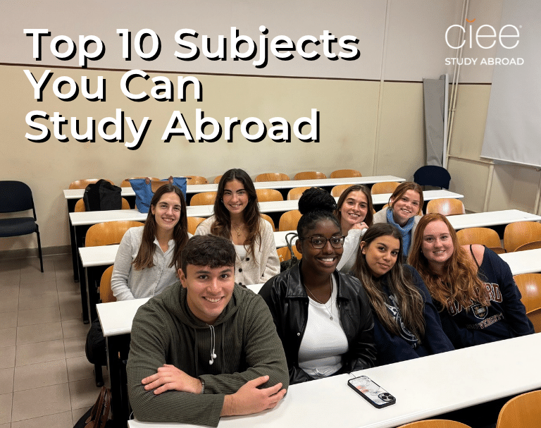 ciee study abroad subjects
