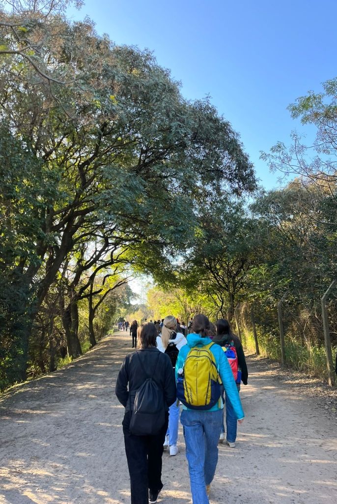 Walking through Costanera Sur.