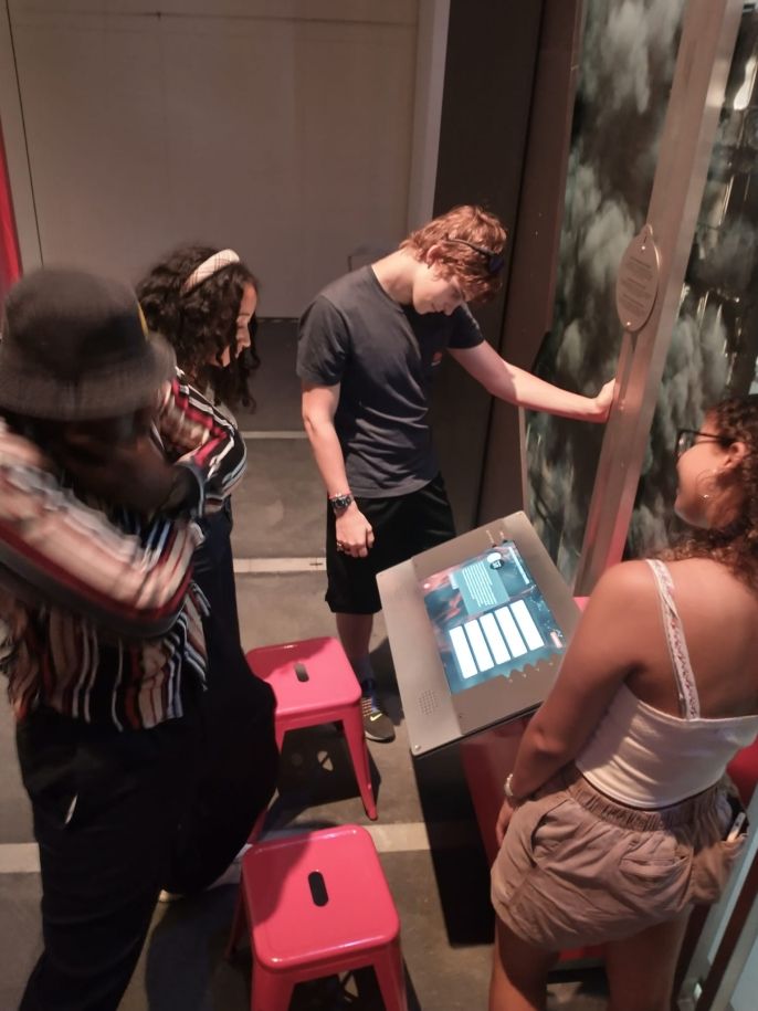 Students tested their knowledge on everything related to fire including making fire, preventing fires in the home, and the impact of forest fires at Quai des Savoirs, the science museum.