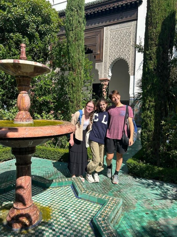 students at the mosque