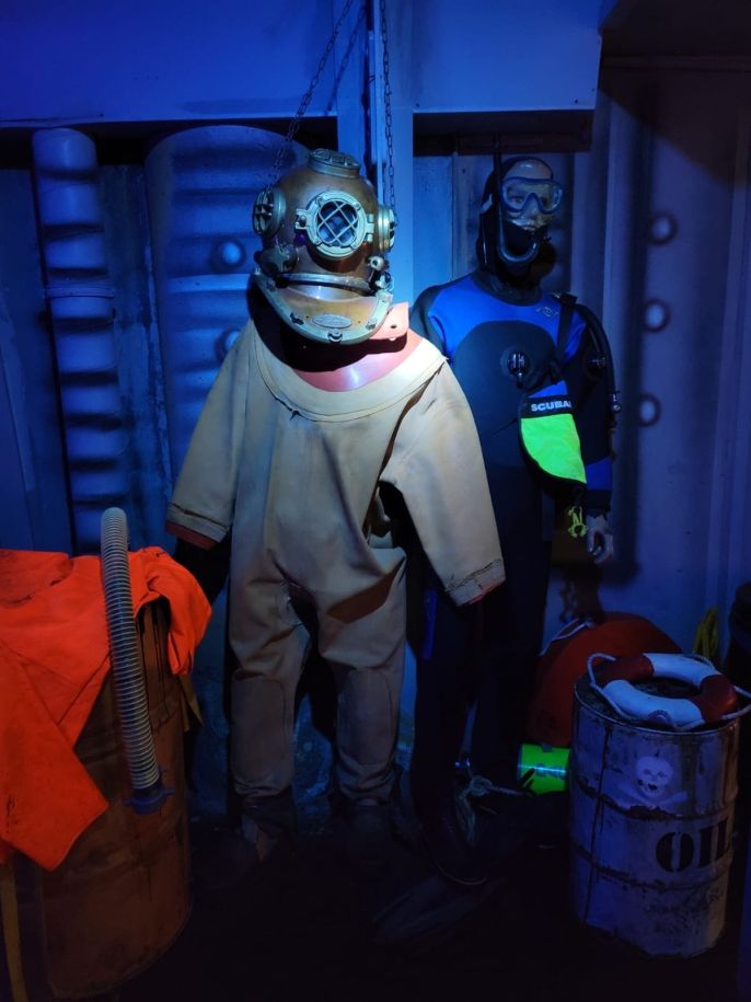 Diving suits at Sea Life Berlin