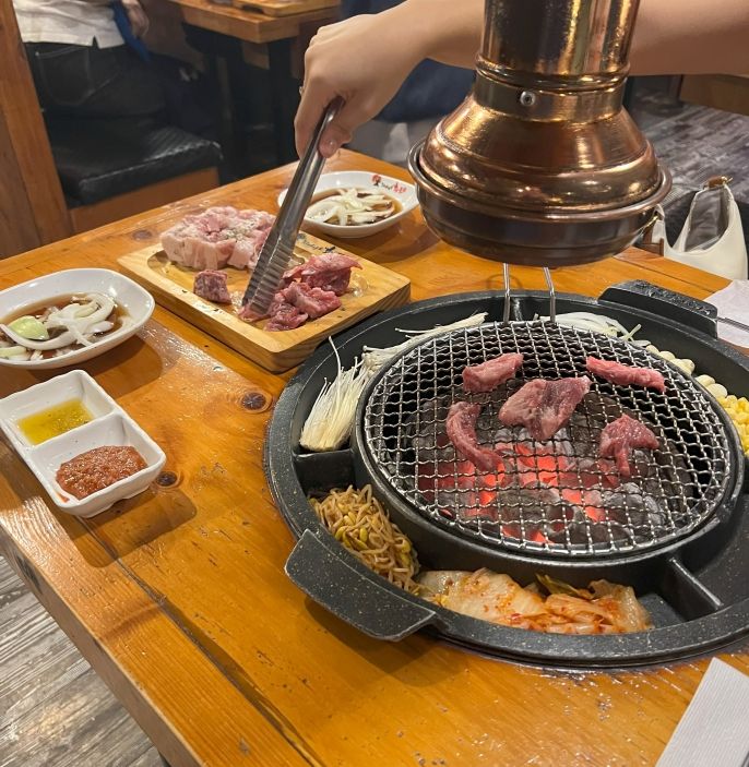 My friend Sami and I celebrated Chuseok together and ate our first Korean BBQ of the trip!