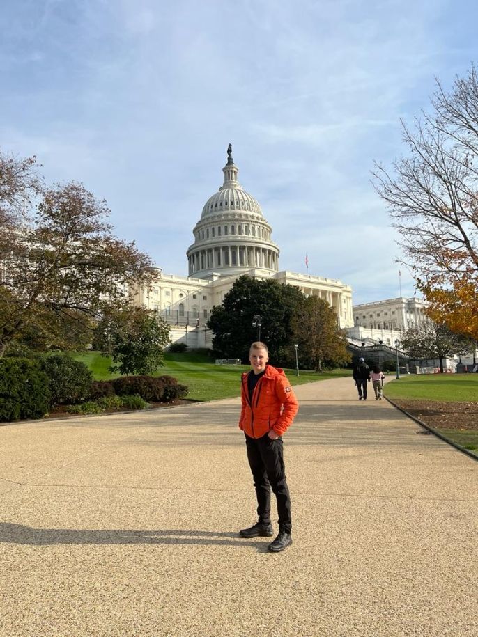 Me in front of the Capitol Building