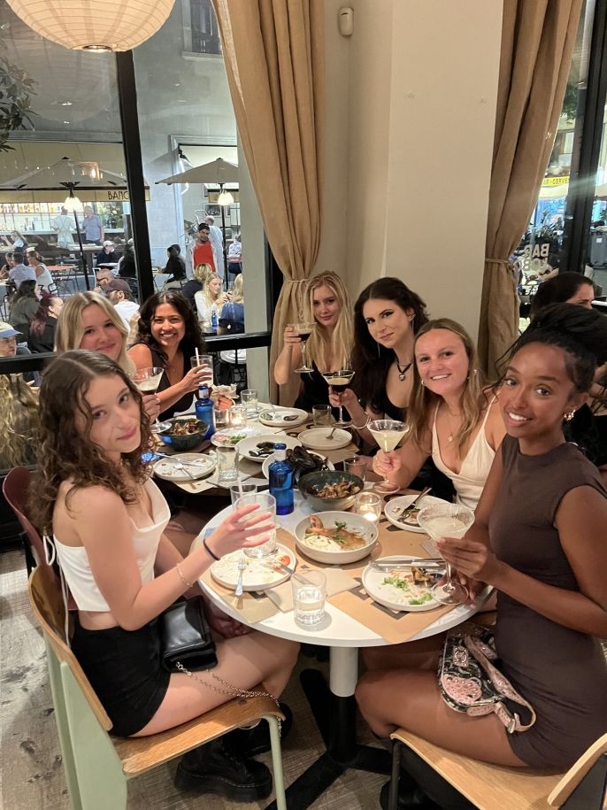 kameela abroad group dinner