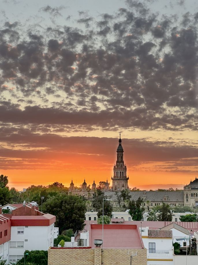 Emma Da Silva Seville skyline at sunset