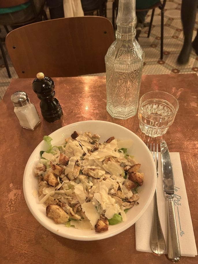 paris plate meal salad