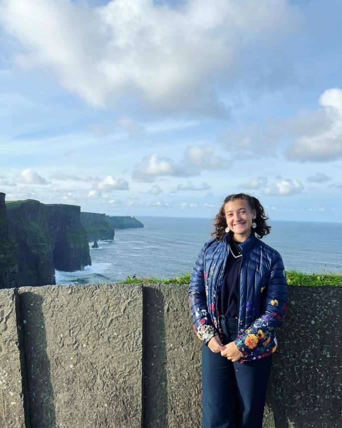 student solo trip cliffs ocean