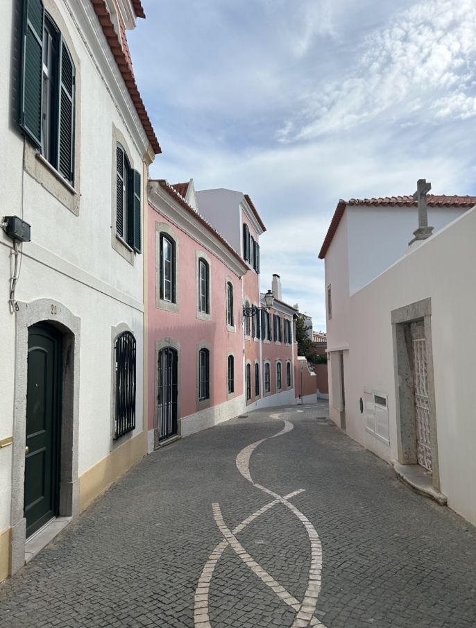 study abroad side street colorful houses